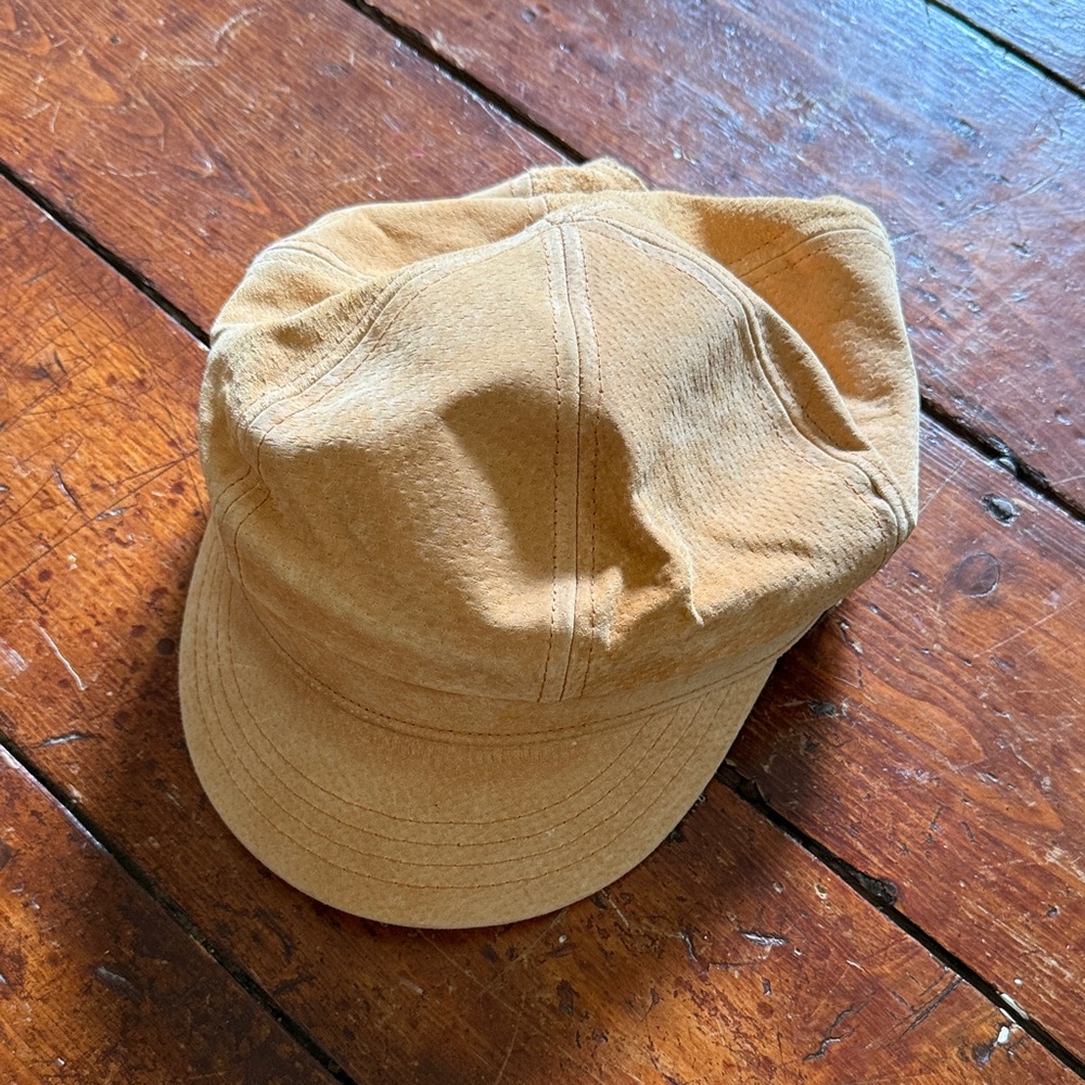Men's Casual Tan leather Cap